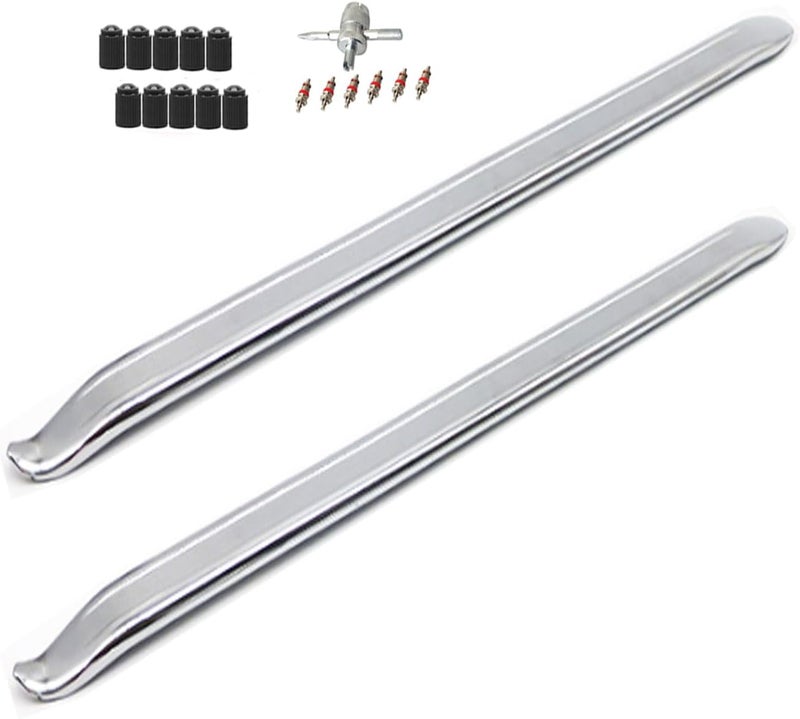 Dr.Roc 2 x 23.5 inch Tire Changing Tool with 4-Way Tool Set Tire Removal Tools Tire Spoons Tire Irons Tire Tool Tire Levers for Bike Motorcycle Dirt Bike Lawn Mower Scooter ATV UTV - Image 1